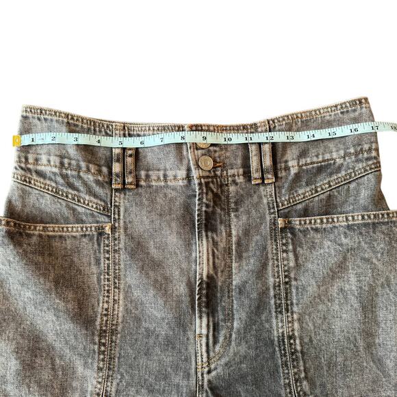 NWT Isabel Marant Tess Faded Boyfriend Jeans Grey High Rise Straight FR 38 US 6 - Picture 11 of 14